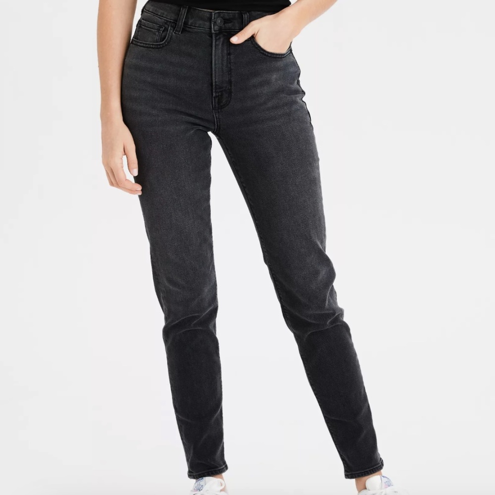AE High Waisted Mom Jean